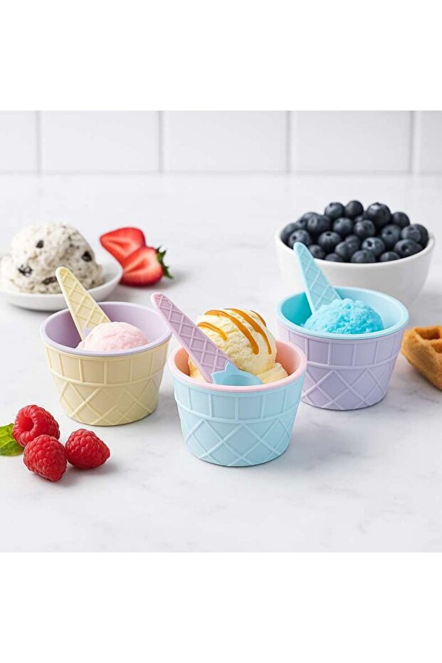 Carnaval 6-piece Ice Cream Set -assorted