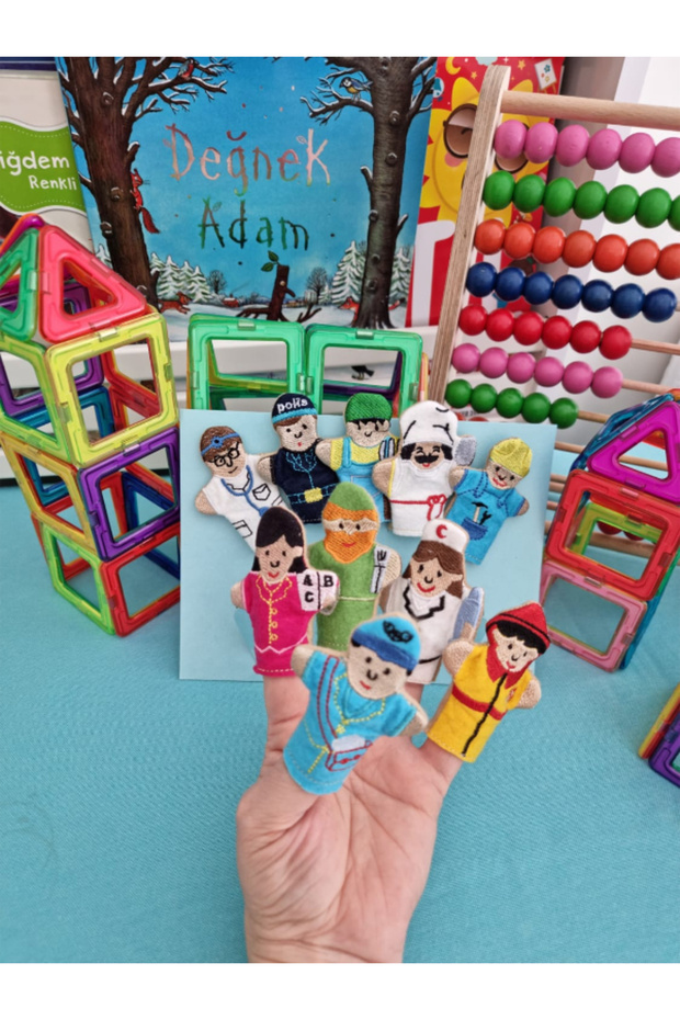 Finger Puppet Drama Game Activity Set of 10 - Professions