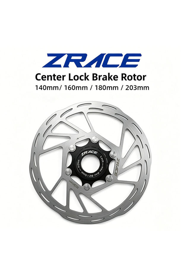 203 ZRACE Center Lock Brake Disc Rotor Strong Heat Dissipation Floating 140/160/180/203, for MTB / R