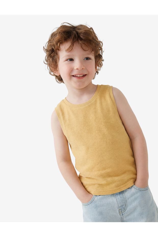 Cotton Sleeveless Crew Neck Basic Undershirt - 2