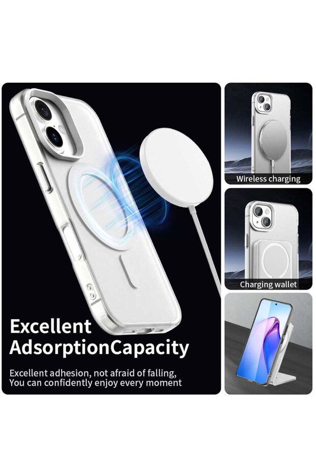 Husă pentru iPhone 16 Plus - CandyCase MagSafe - Albă - 3