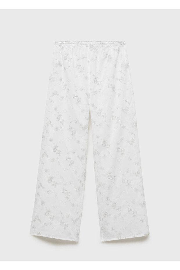 Bestickte Pyjamahose - 3