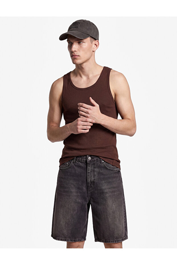 Sleeveless Cotton Crew Neck Slim Fit Undershirt