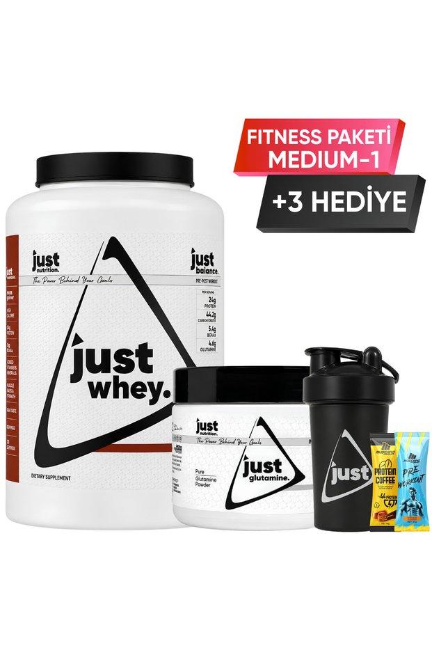 Fitness Package - Medium 1 + 3 Gifts (Protein Powder + Glutamine)