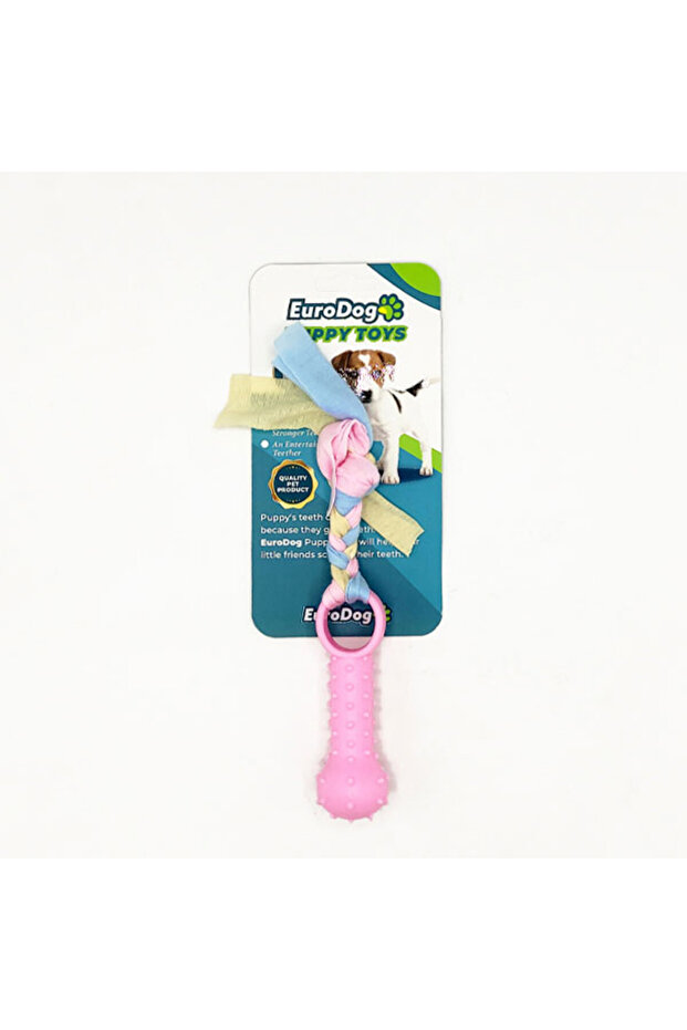 Zengemtr Puppy t Pink Small Bone Tooth (01022) Scratching Toy.