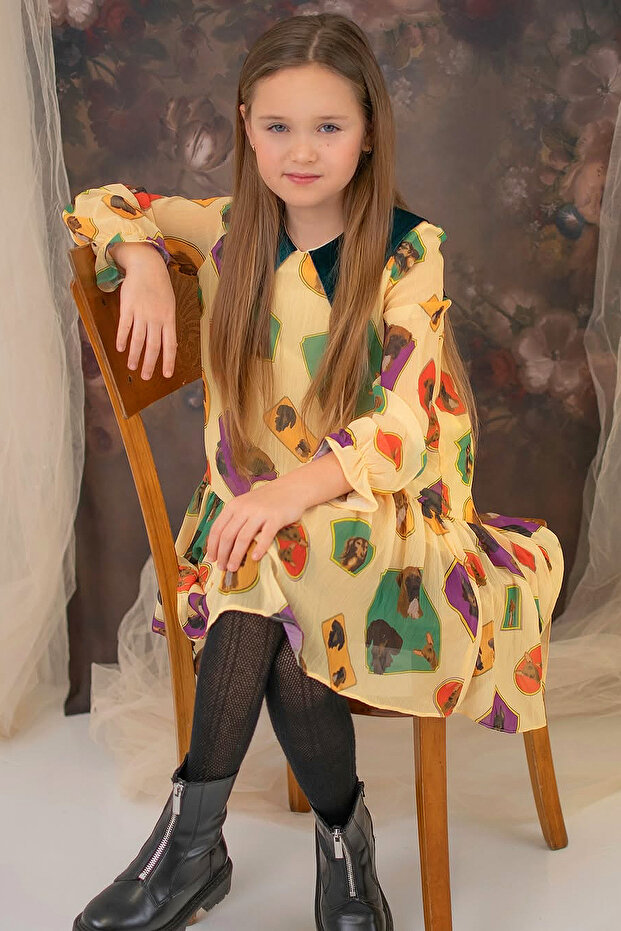 Dog Pattern Dress - 2
