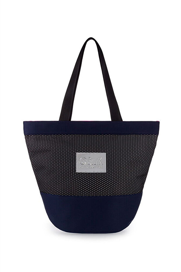 Women's Beach Bag with Logo Detail
