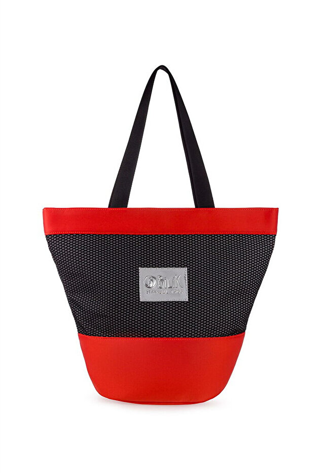 Women's Beach Bag with Logo Detail