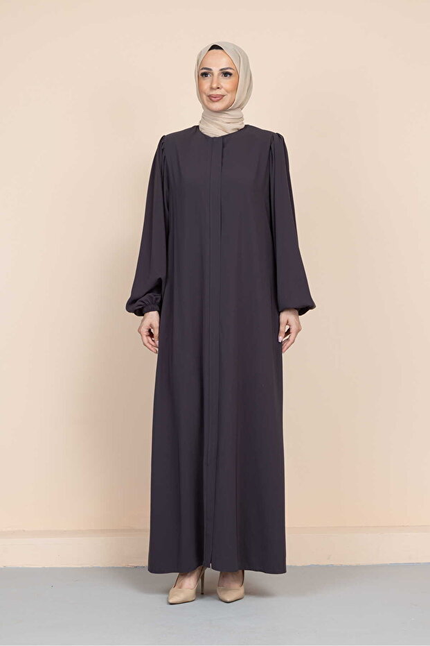 Medina Silk Balloon Sleeve Mevlana Ferace Abaya