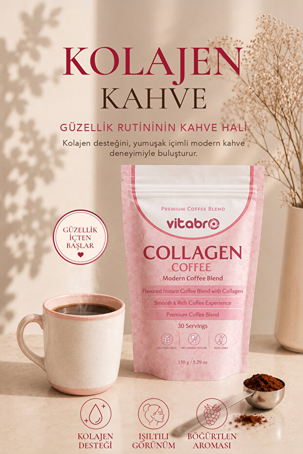 Collagen Coffee 150 g 30 Day Sugar-Free Coffee Mix with Collagen