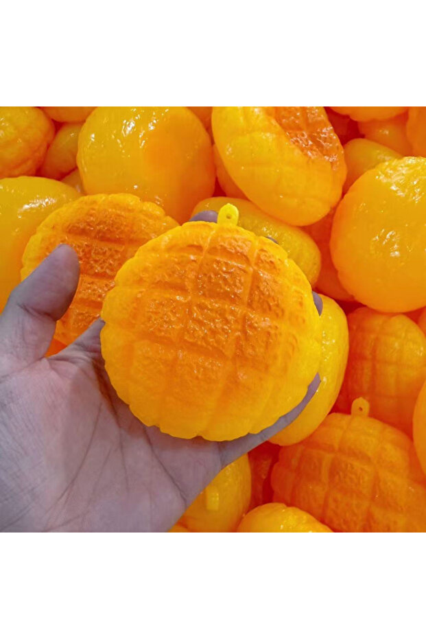 YELLOW Food-Shaped Stress Ball Pineapple Bun Squishy Toy Moldable Bounce Squeeze Ball ASMR Sensory A