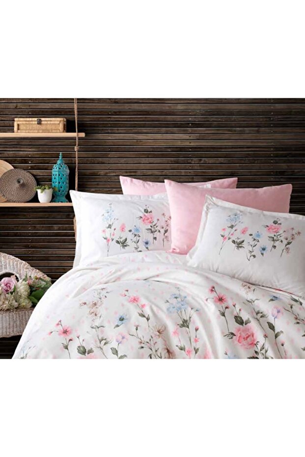 Clasy Ranforce 2 Li Pillowcase with Cover 50X70 +5 cm Flounce Palitra Powder