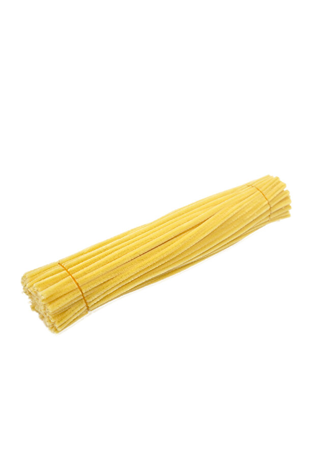 Rape yellow 100Pcs Pipe Cleaners Craft,Chenille Stem Fuzzy Sticks Craft Supplies for Home DIY Handma