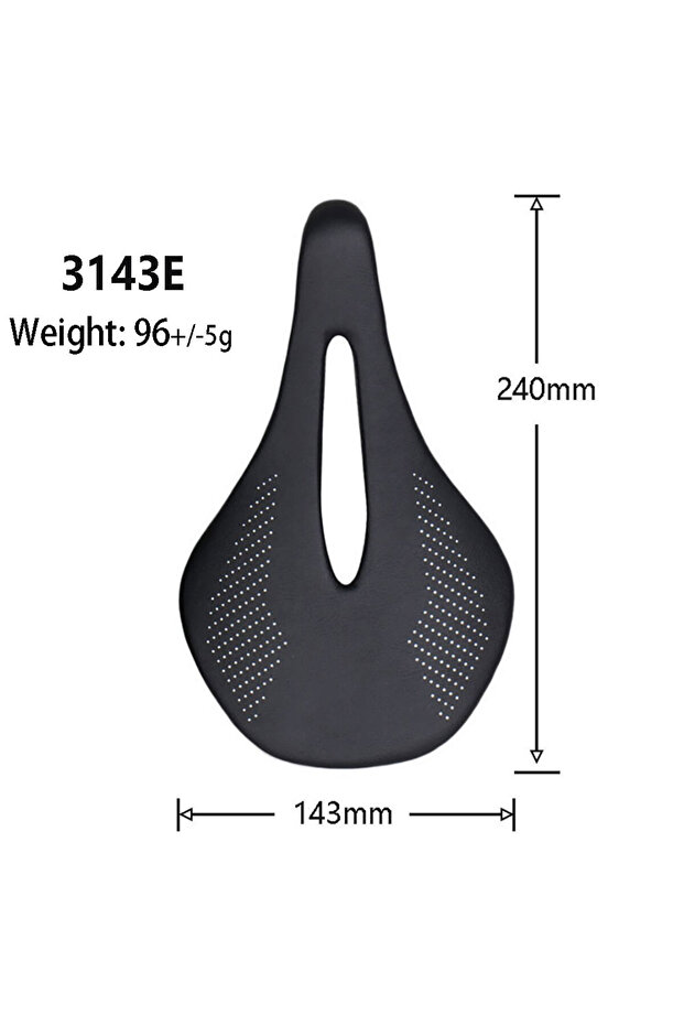 143mm-3143E ELITA ONE Super Light Carbon Saddle 240x143/155mm 96g MTB Road Bike Leather Cushion Cycl