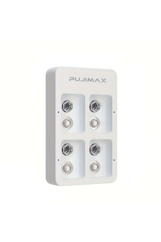 9v 4 Slots PUJIMAX 2 Slots Smart Fast Battery Charger With LED Indicators USB Cable For 9V Ni-MH/Ni