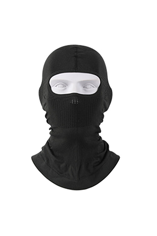 Black 1pc/2pcs/4pcs Warm Breathable Balaclava Hat Elasticity Cycling Full Face Mask Men Bicycle Ski