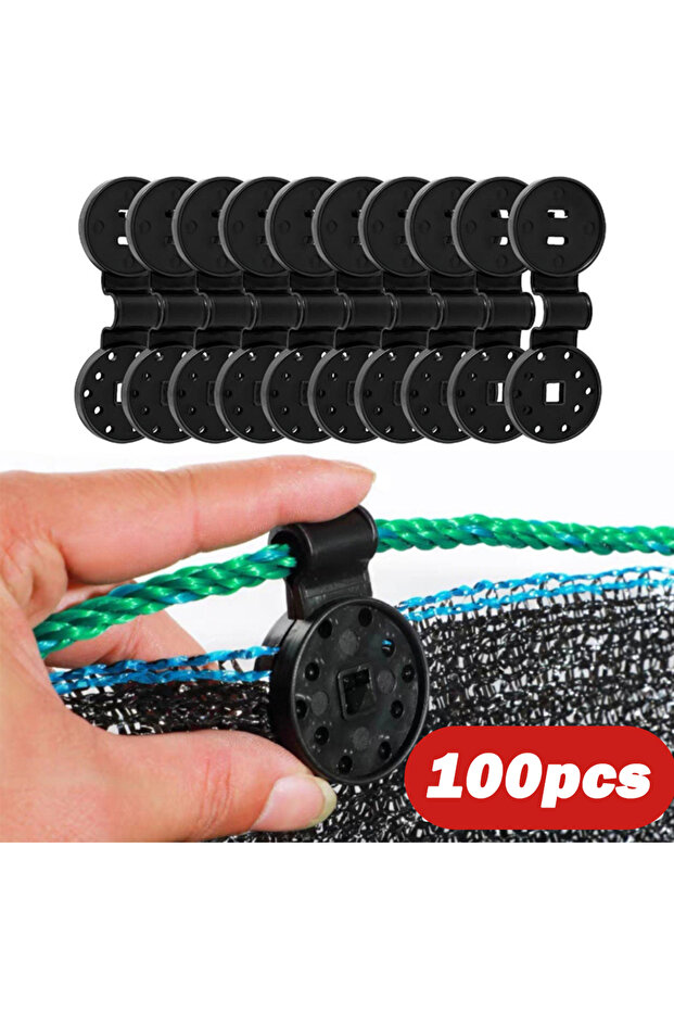 FSWGDKK-100PCS 10/100pcs Heavy Duty Lock Grip Plastic Clips Greenhouse Shade Cloth Fix Clamp Tarp Cl