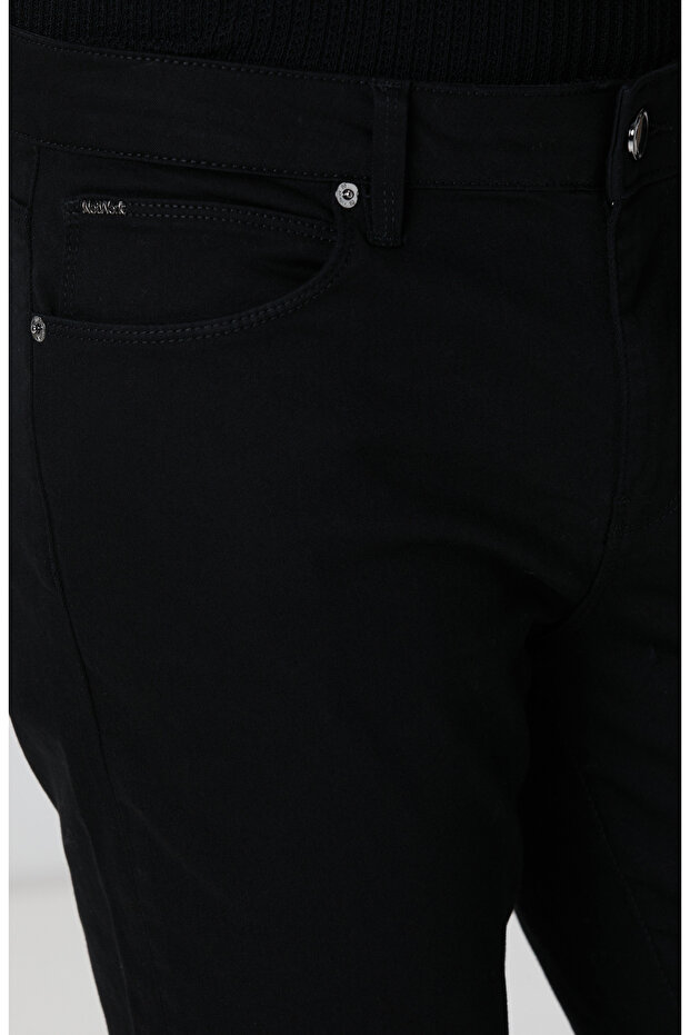 Siyah Casual Pantolon - 4
