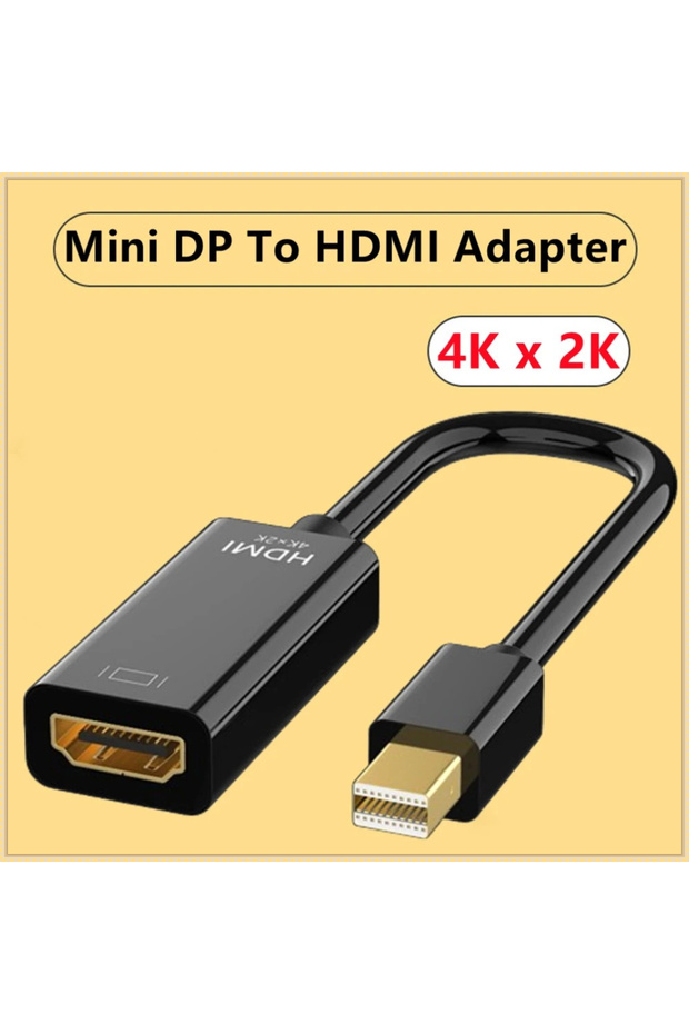 Mini DP To HDMI 4K x 2K Black 4K Mini DisplayPort to HDMI-compatible Adapter Male Mini DP to Female