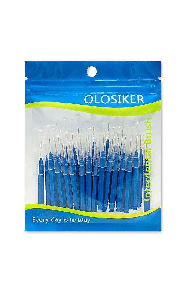 1.0-1.2mm(S) Blue 30 interdental brushes straight adult cleaning interdental brushes cleaning braces