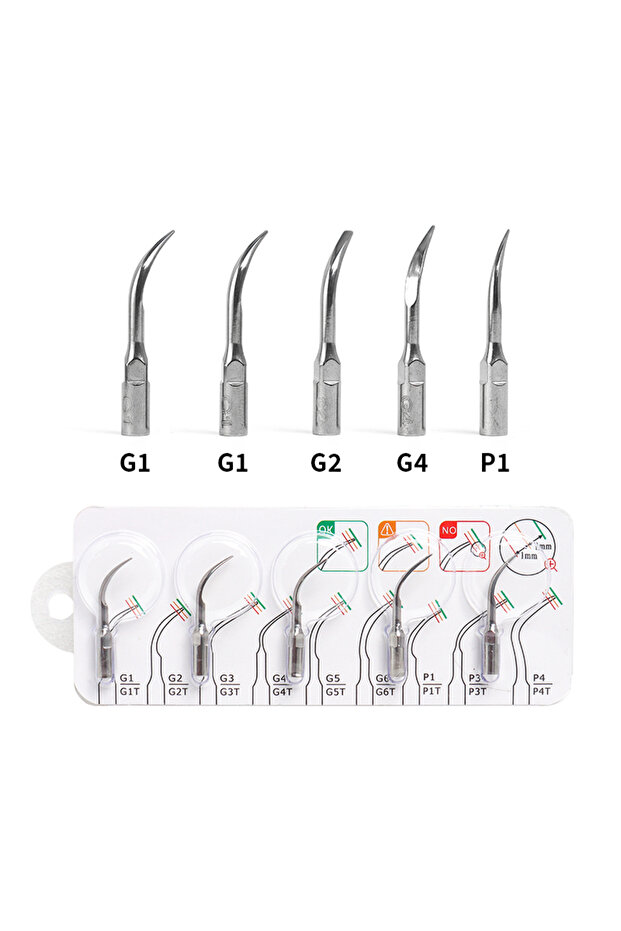 1 pack 5Pcs Dental Ultrasonic Scaler Tip Scaling Periodontics Endodontics Fit EMS Woodpecker Teeth W