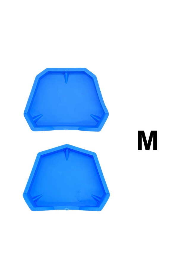 M 2Pcs 3 Sizes Dental Model Base Set Dental Mold Plaster Base Denture Tray Oral Hygiene Care Dental