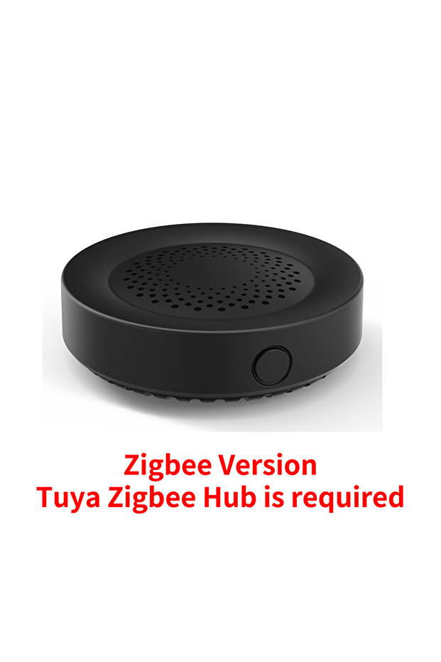 Black Zigbee Version Tuya Zigbee WiFi Siren Alarm For Smart Home Security 100db Speaker Works With A