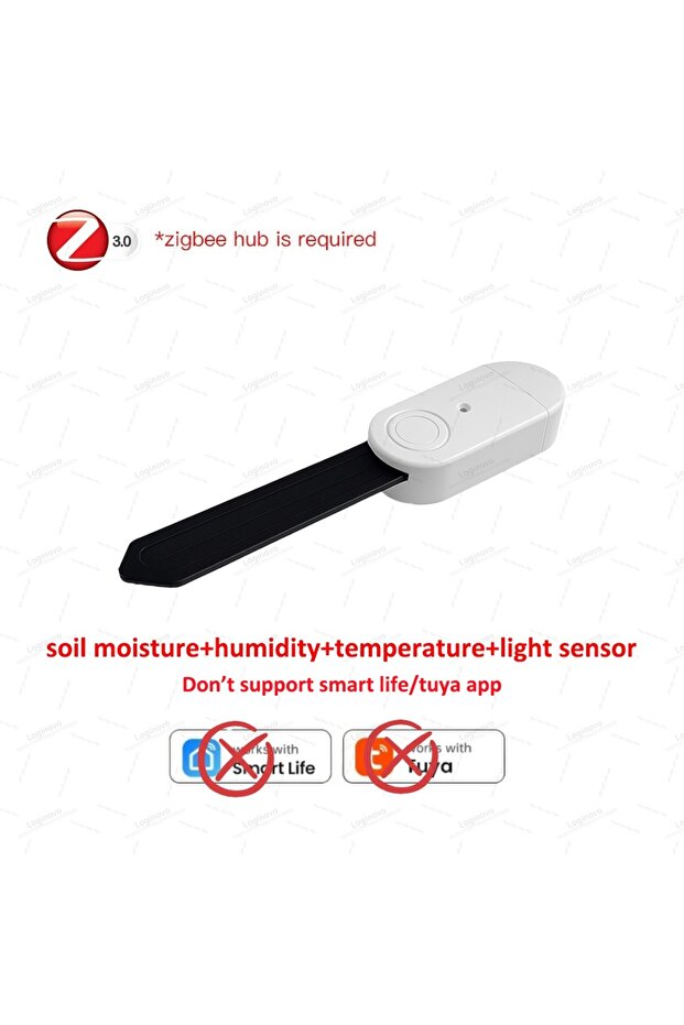 4in1 For z2m Zigbee Soil Moisture Sensor Humidity Meter Temperature Tester Luminance Detector Works