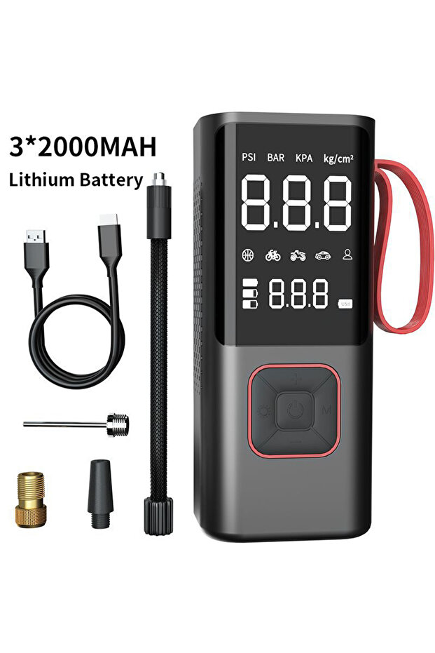 6000mAh wireless Wireless Car Air Pump Portable Air Compressor for Car Motorcycle Bicycle Ball 150PS