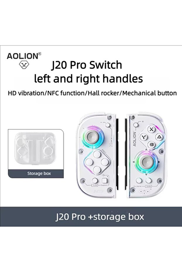 j20 Pro Aolion J20 Knight Wireless Gamepad with Left And Right Switch Hall Joystick Motion Sensor C