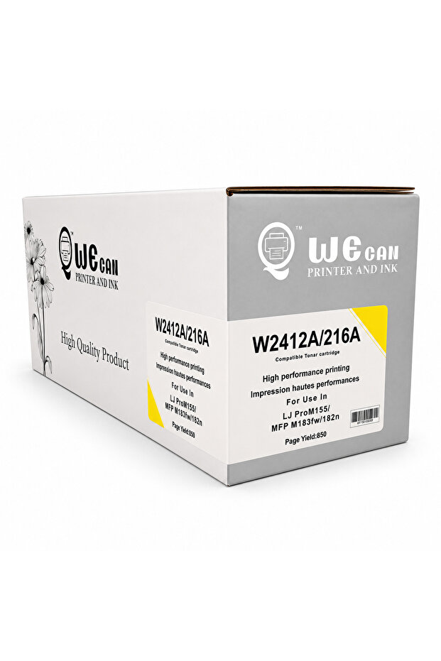 حبر تونر W2412A / 216A أصفر (Yellow) متوافق مع طابعات HP