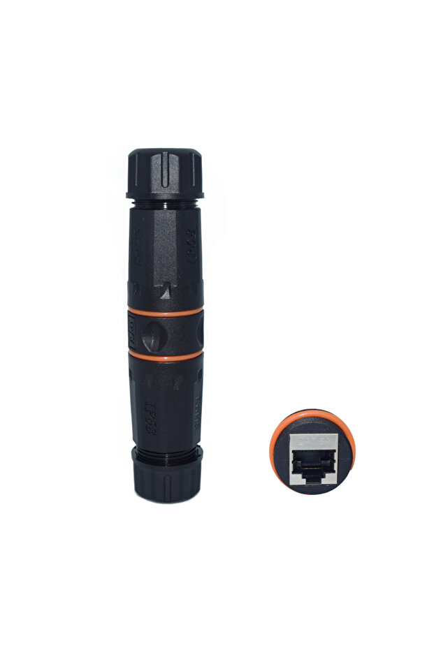 M23-CAT6A-A CAT6/CAT6A/CAT7 RJ45 Waterproof Connector RJ45 Ethernet/Network Connector, Straight-thro