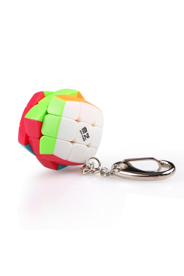 A QiYi Mini Bread Keychain MoFangGe Ivy Jinzita 3x3 Magic Cube Puzzle Pendant Chain Cubo Magico Educ