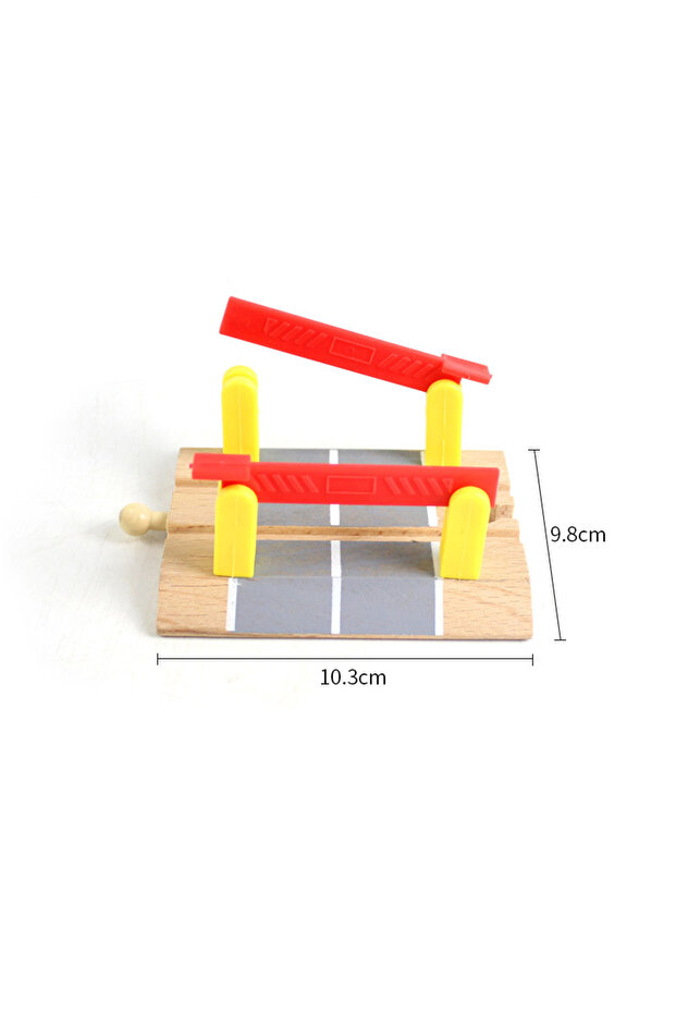 1pc Wooden Train Track Accessories Assembly Toy Bridge Piers Traffic Light Children Puzzle Toy Beech