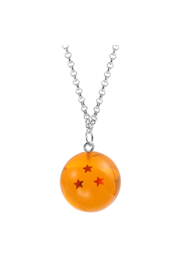 Bandai XL0692 Dragon Ball Series 1-7 Planet Necklace, Goku Ball Pendant Metal Necklace for Men and W