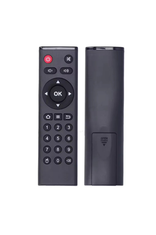 جهاز تحكم عن بعد بديل عالمي أسود اللون لجهاز Tanix W2 X4 TX1 TX8 Android TV Box وحدة تحكم بالأشعة تحت الحمراء