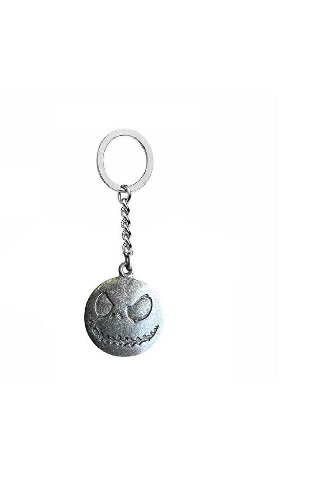 Halloween Themed Gothic Metal Keychain | Unisex Accessory with Halloween Figure