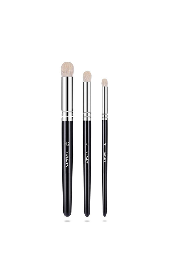 3 PCS Professional Miniature Paint Brush Set, Wood Handle Brushes for Enamel, Fantasy Figurines, War