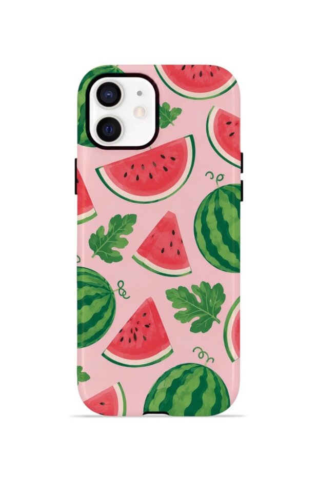 iPhone 12 Vorian Double Layer Case Watermelon Garden Party