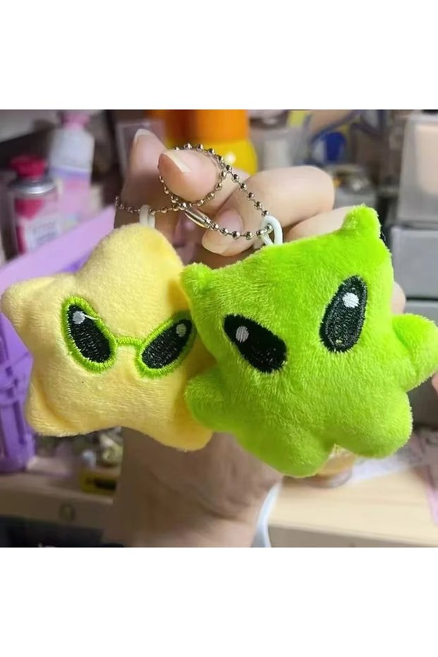 alien doll-set New Cartoon Cute Star High Beauty Doll Pendant Mobile Phone Rope Bag Pendant Car Keyc