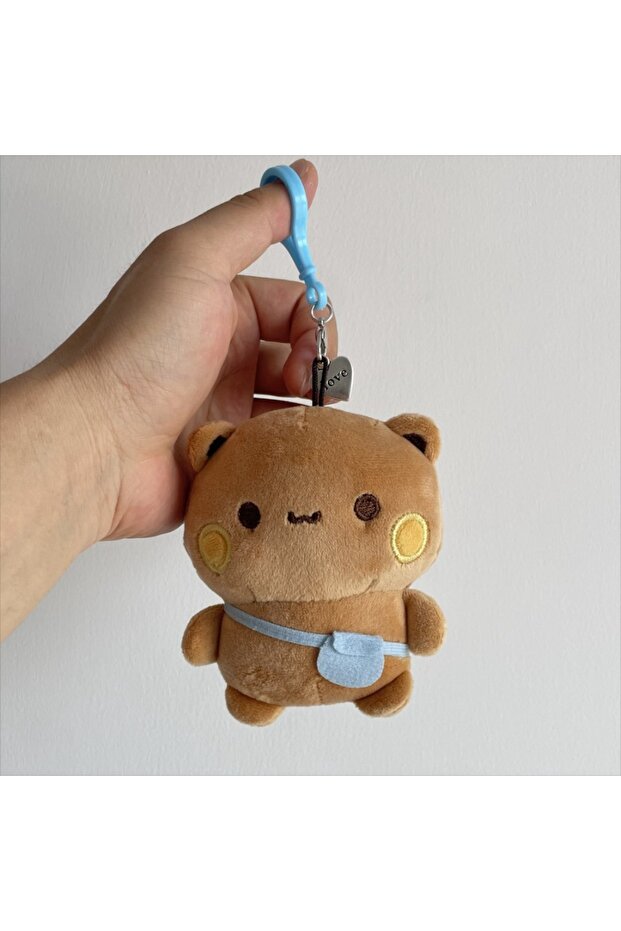 Brown bubu Cute Bubu Dudu Plush Toy Stuffed Plush Panda Keychain Kawaii Fluffy Brown Bear Toy Doll S