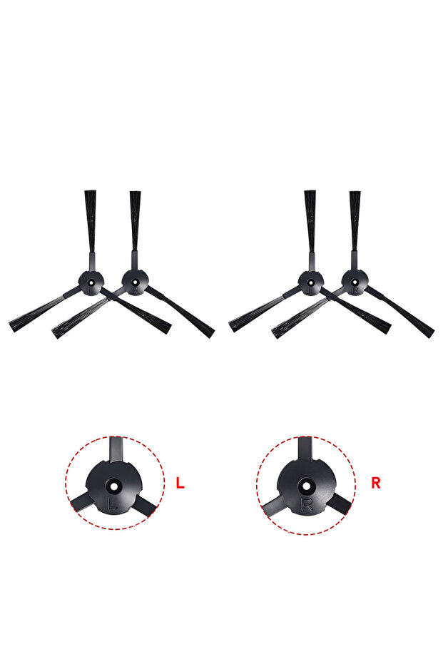 2R 2L 4PCS set Side Brush Parts For ILIFE V7 V7S A4 A4S A40 A6 A4S V3S V3L V3S Pro V5 V50 V5S Pro X5