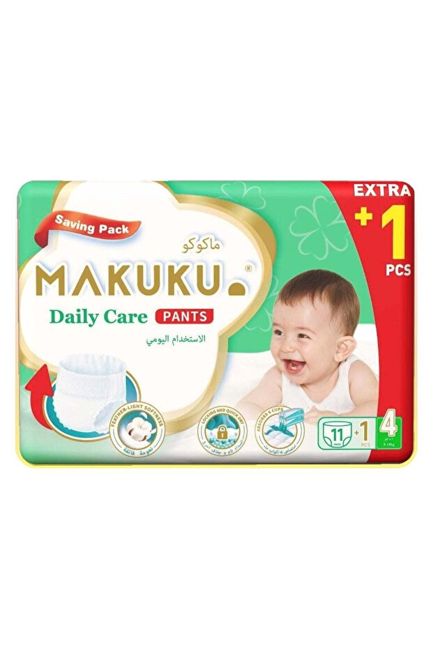 Daily Care Pants Diapers Savings Pack - Size 4 (9-14kg) | 7-11 months