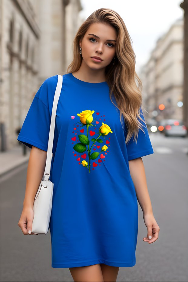 Women's Short Sleeve Oversize Crew Neck T-Shirt Dress Nightgown