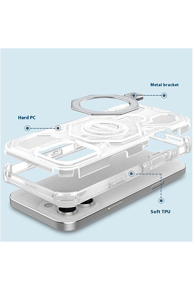 iPhone 16 Pro Case, Carbon Shield PRO, shockproof, white - 6