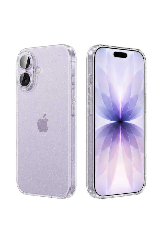 iPhone 17 case, SparkleSkin Series, shockproof, transparent
