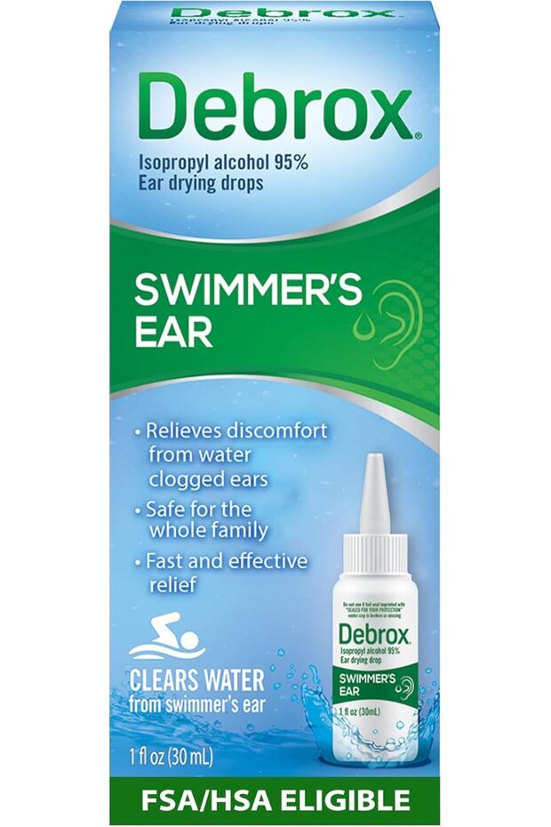 Debrox Swimmer's Ear Drying Drops for Adults and Kids, 1 Fl Oz (Pack of 1)