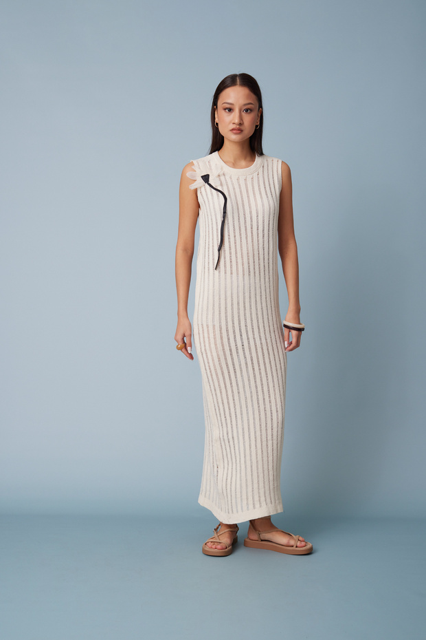 Floral Detailed Knitwear Dress
