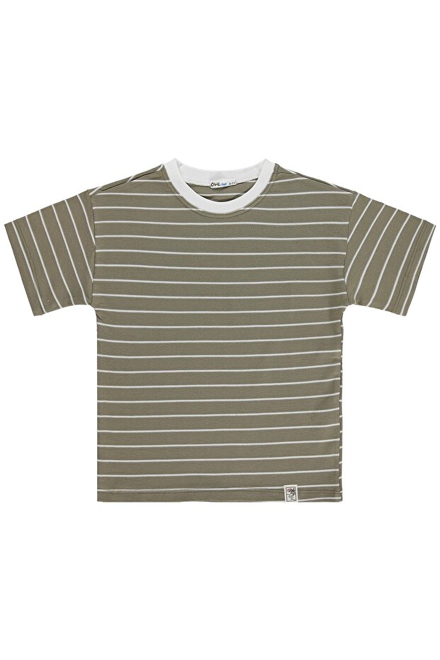 Jakar Striped T-Shirt for 10-13 Years Old - Khaki