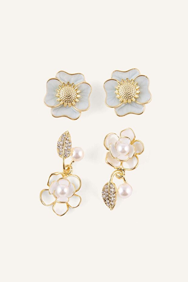 Women's 2-Piece Earrings H2549Axns